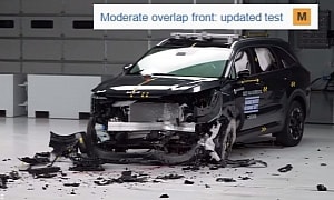 2025 Kia Sorento Earns Marginal Rating in IIHS Crash Test