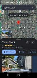 The "Cyberstuck" Cybertruck Google Maps Review