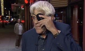 Jay Leno Falls 60 Feet Downhill, Gets Badly Injured, Has To Wear a Patch Over His Left Eye