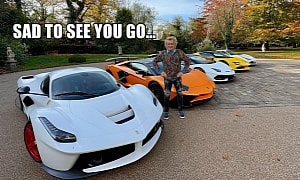 Rod Stewart Shows Off His Ferraris, May Sell Them Because of Potholes Outside His Mansion