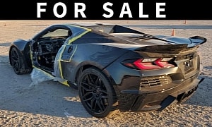 Stripped 2024 Chevy Corvette Z06 Coming Up for Auction in Texas