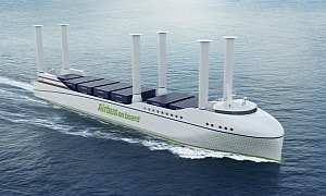 The First Wind-Assisted Cargo Ship for Airbus Is Coming to Life