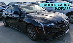 What's a Flooded 2023 Cadillac CT4-V Blackwing Worth to You?